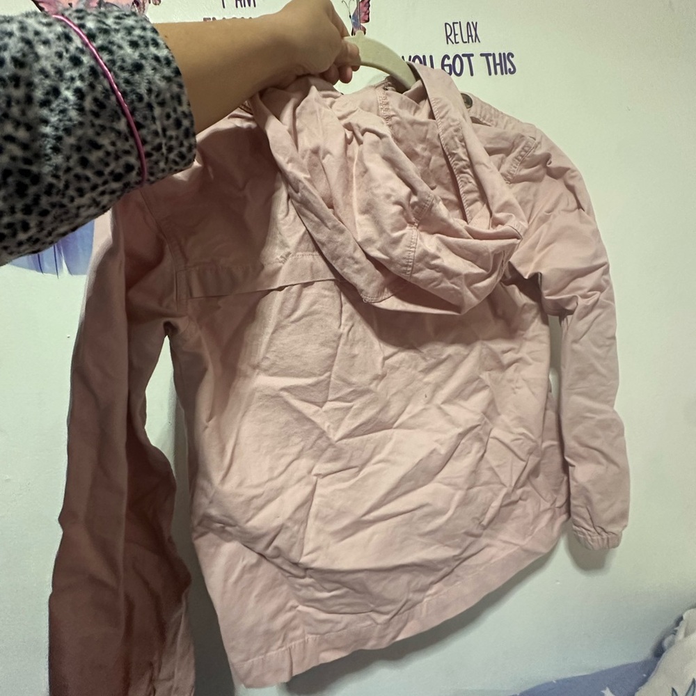 Old Navy Light Pink Hooded Jacket size 14-16